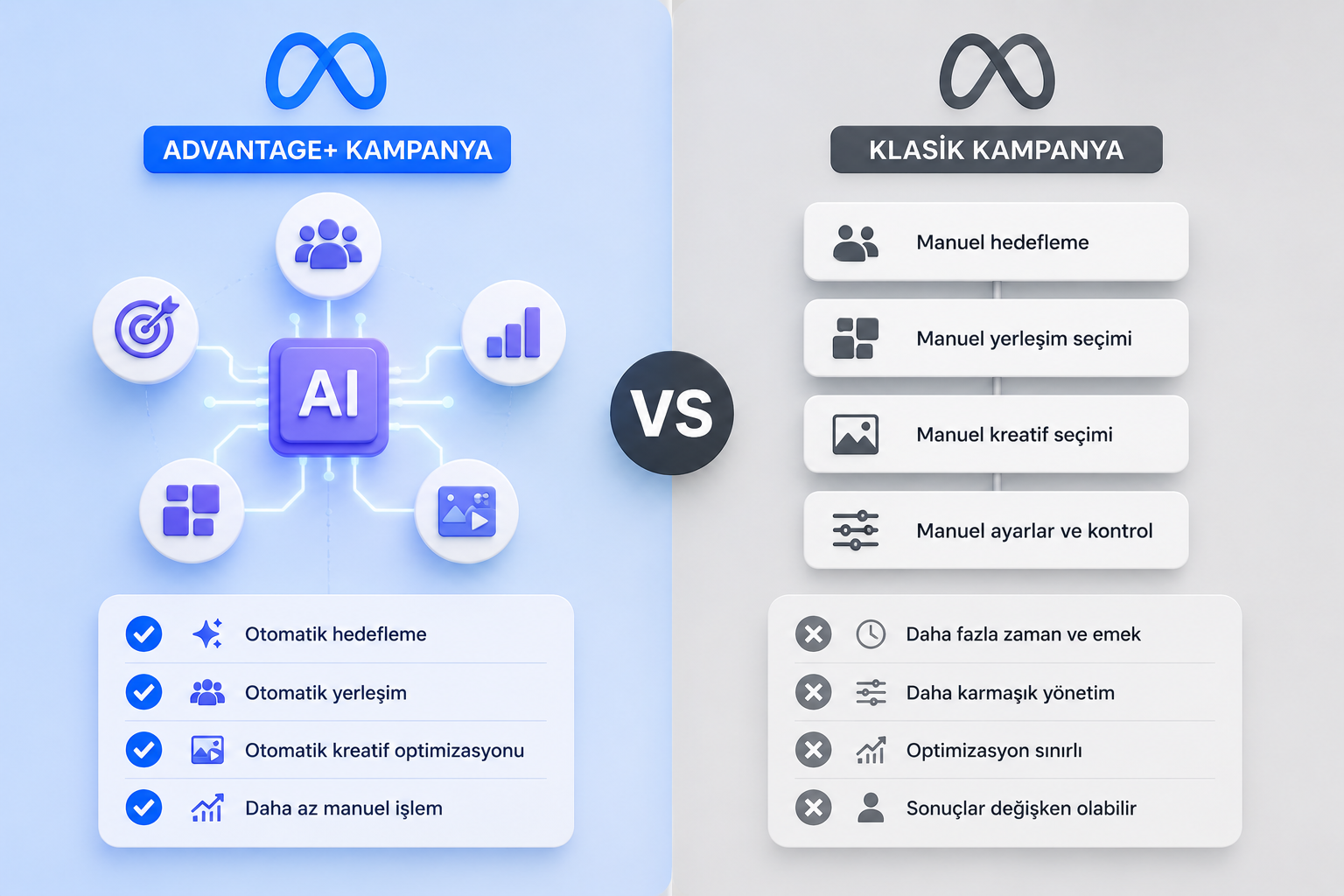 Meta Advantage+ Kampanyaları Nedir, Klasik Kampanyalardan Farkı Ne?